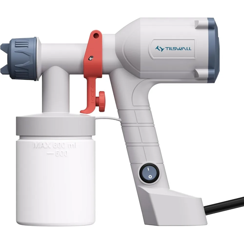 Tilswall HVLP Paint Sprayer, Ultra-Light Electric Spray Gun with 20 fl oz Detachable Cup, 2 Nozzles & 3 Patterns, Perfect for Fu
Tilswall HVLP Paint Sprayer, Ultra-Light Electric Spray Gun with 20 fl oz Detachable Cup, 2 Nozzles & 3 Patterns, Perfect for Fu