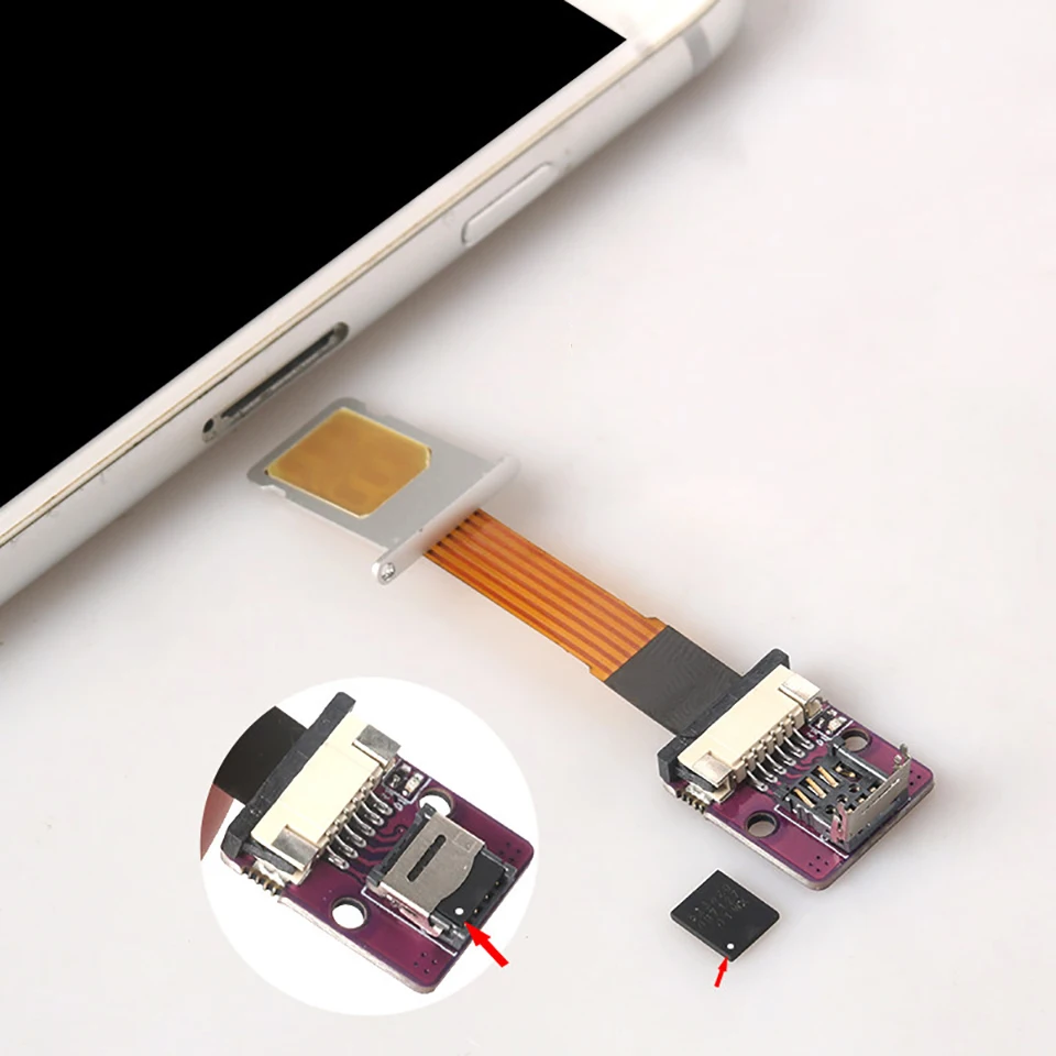 Кабель-переходник для ESIM на Nano SIM (5*6 мм), адаптер для карты ESIM, тестированный в лаборатории, без пайки
Кабель-переходник для ESIM на Nano SIM (5*6 мм), адаптер для карты ESIM, тестированный в лаборатории, без пайки