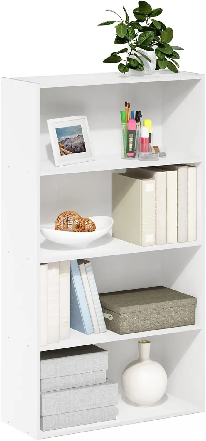 4-Tier Open Bookshelf, 9.4x23.6x41.7 Inches, for Living Room, Bedroom, Home Office, White
4-Tier Open Bookshelf, 9.4x23.6x41.7 Inches, for Living Room, Bedroom, Home Office, White