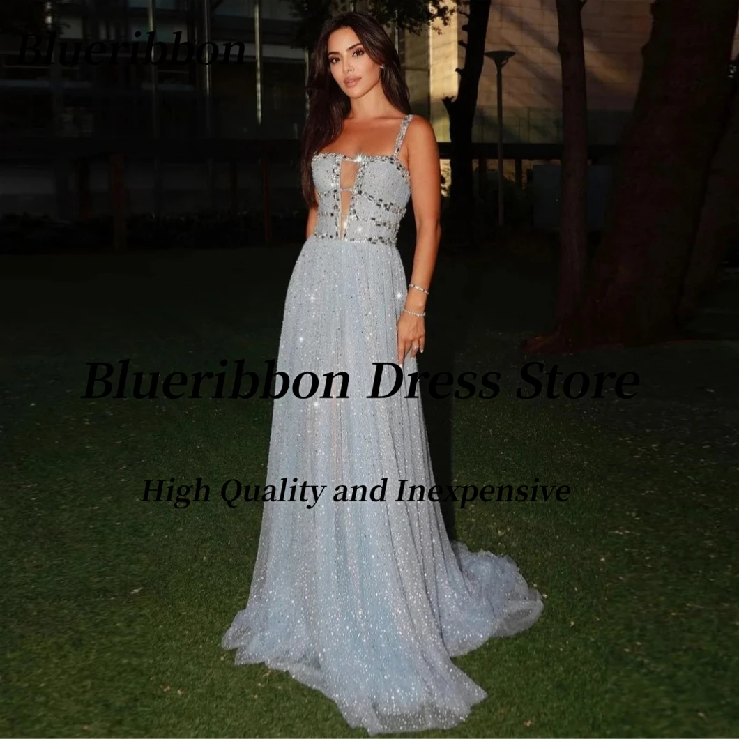 Blueribbon Sparkling Sequins Prom Dresses Spaghetti Straps Beaded Evening Gowns Sexy Backless Vestidos De Birthday Party Dress
Blueribbon Sparkling Sequins Prom Dresses Spaghetti Straps Beaded Evening Gowns Sexy Backless Vestidos De Birthday Party Dress