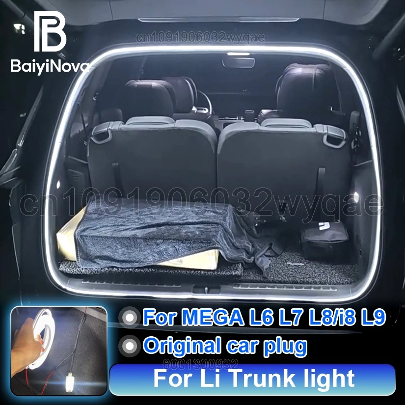 For Li MEGA L6 i6 L7 L8 i8 L9 Car Trunk Brighten LED Strip, For LEADINGIDEAL Modified Lighting Waterproof Car Atmosphere Lamp
For Li MEGA L6 i6 L7 L8 i8 L9 Car Trunk Brighten LED Strip, For LEADINGIDEAL Modified Lighting Waterproof Car Atmosphere Lamp