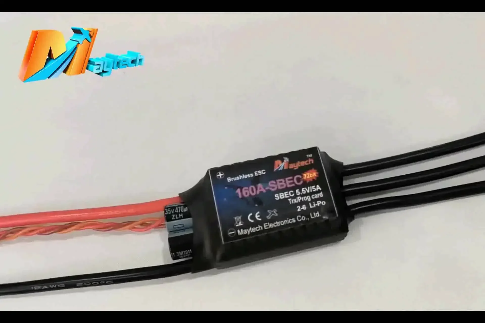 Регулятор скорости постоянного тока Maytech 160A esc с двигателем высокого класса для электродвигателя, электрический радиоуправляемый самолет, детали модели самолета
Регулятор скорости постоянного тока Maytech 160A esc с двигателем высокого класса для электродвигателя, электрический радиоуправляемый самолет, детали модели самолета