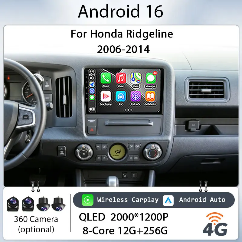 9" Android 16 for Honda Ridgeline 2006‑2014 Car Stereo IPS HD Touch Screen Head Wireless CarPlay GPS Navi Kit BT WiFi DSP Player
9" Android 16 for Honda Ridgeline 2006‑2014 Car Stereo IPS HD Touch Screen Head Wireless CarPlay GPS Navi Kit BT WiFi DSP Player