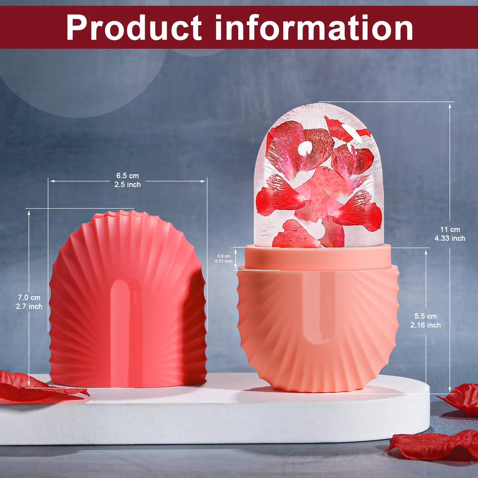 Ice Face Roller Ice Cube Beauty Massage Silicone Ice Mold For Eye Puffiness Ice Facial Roller Shrink Pores Multifunctional mold
Ice Face Roller Ice Cube Beauty Massage Silicone Ice Mold For Eye Puffiness Ice Facial Roller Shrink Pores Multifunctional mold