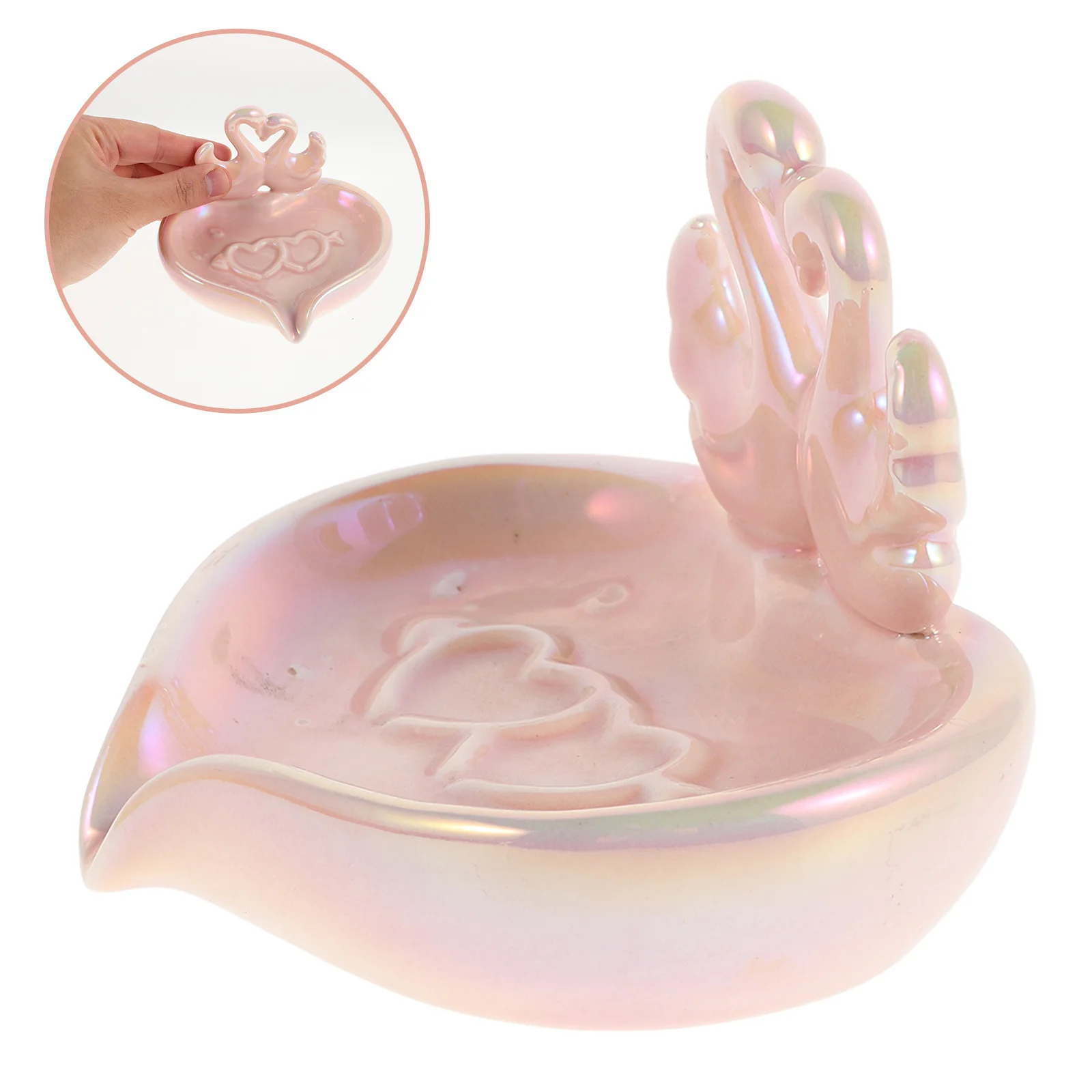 Ceramic Swan Soap Dish Self-Draining Bathroom Sink Holder Decorative Tray Countertop Multi-Scene Self-Draining Soap Tray
Ceramic Swan Soap Dish Self-Draining Bathroom Sink Holder Decorative Tray Countertop Multi-Scene Self-Draining Soap Tray