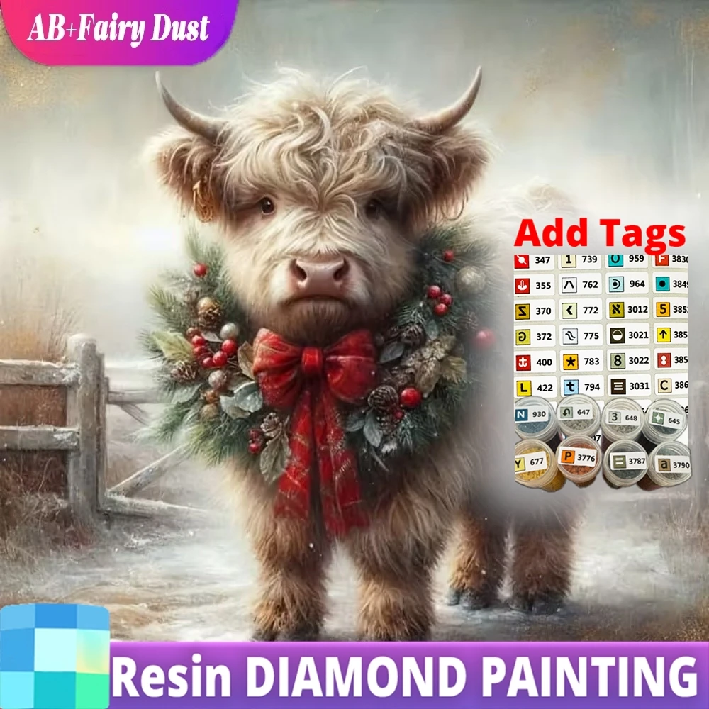 AB Fairy Dust Resin New Arrival Diamond Embroidery Cattle Painting Animal Kits DIY Picture of Rhinestones Diamond Mosaic Handmad
AB Fairy Dust Resin New Arrival Diamond Embroidery Cattle Painting Animal Kits DIY Picture of Rhinestones Diamond Mosaic Handmad