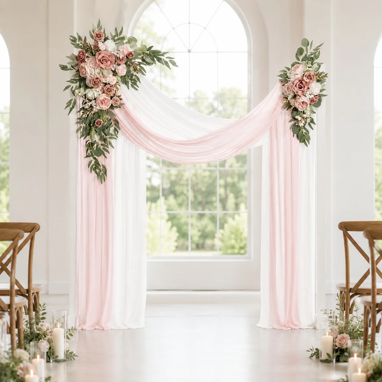 Wedding Arch Flower Pack of 2 Artificial Silk Large Flower Swag Boho Welcome Sign Floral Swag Beige Arch Flowers Reception Backd
Wedding Arch Flower Pack of 2 Artificial Silk Large Flower Swag Boho Welcome Sign Floral Swag Beige Arch Flowers Reception Backd