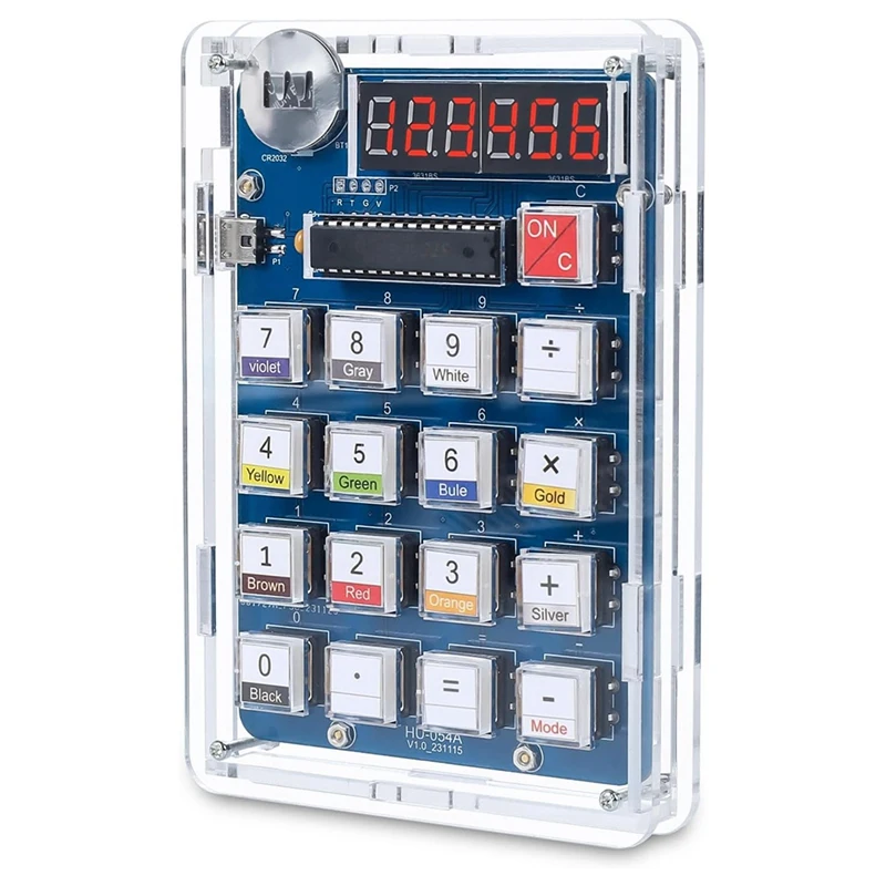 Soldering Project Practice Kit 6-Digit DIY Calculator Kit USB/Battery Powered Desktop Calculator Welding Project Electronics Kit
Soldering Project Practice Kit 6-Digit DIY Calculator Kit USB/Battery Powered Desktop Calculator Welding Project Electronics Kit