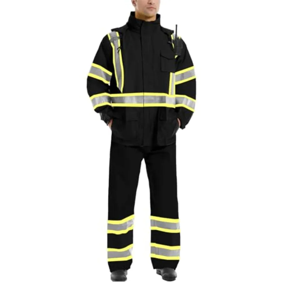 Hi Vis Safety Rain Jacket for Men Construction Work Rain Gear Heavy Duty Class 3 Rain Coat Waterproof Lightweight
Hi Vis Safety Rain Jacket for Men Construction Work Rain Gear Heavy Duty Class 3 Rain Coat Waterproof Lightweight