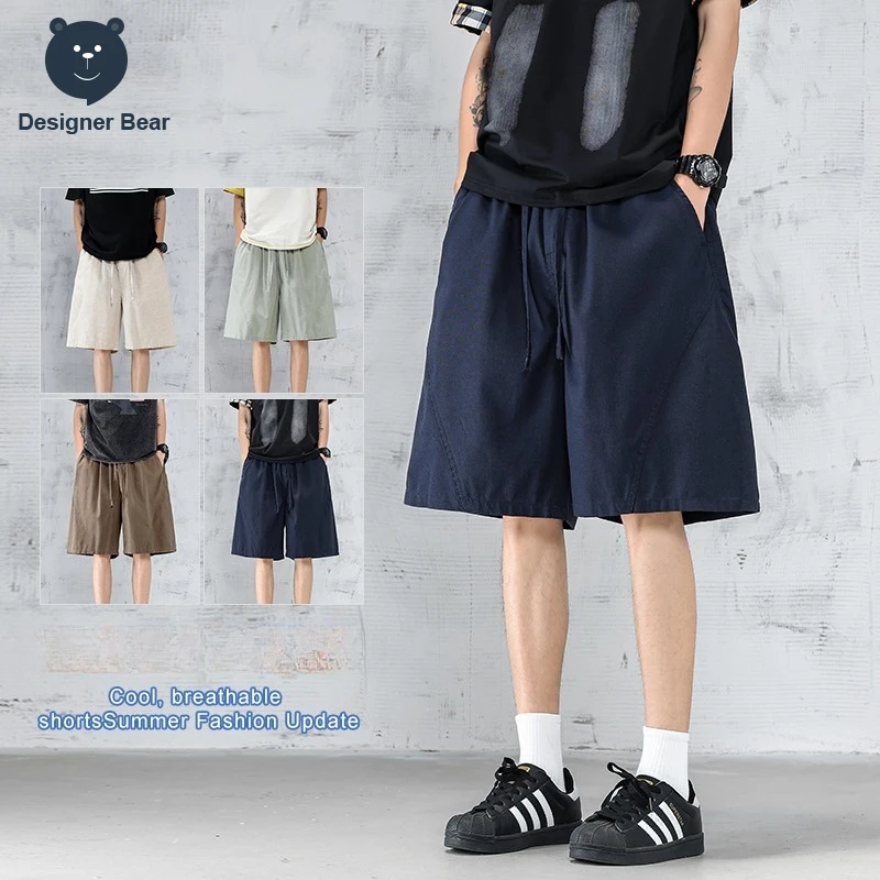 Summer Breathable Men's Linen Lyocell Blend Shorts Baggy Straight Mid Length Streetwear Joggers Outdoor Sweatpants Board Bermuda
Summer Breathable Men's Linen Lyocell Blend Shorts Baggy Straight Mid Length Streetwear Joggers Outdoor Sweatpants Board Bermuda