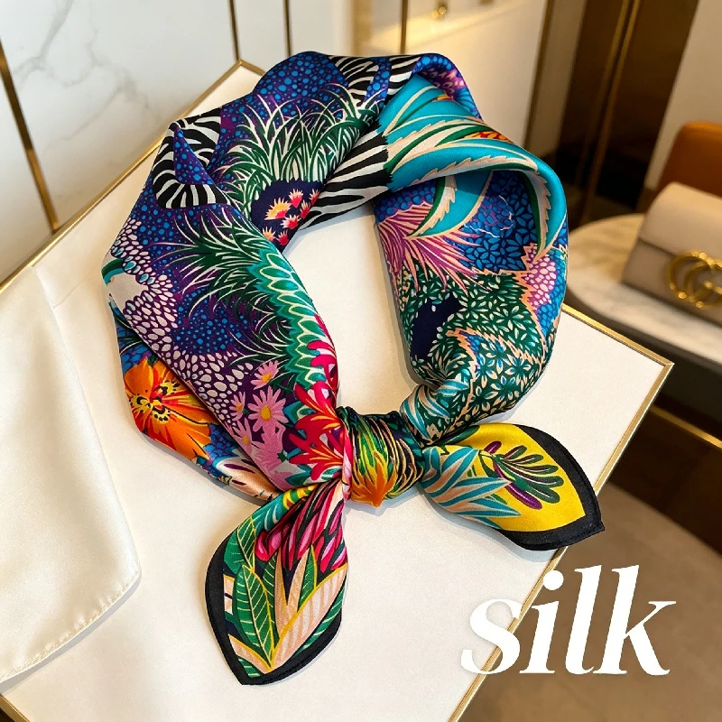 New Fashion Silk Scarf Silk Flower Silk Scarf Silk Mulberry Silk Tied Bag Hair Decorative Scarf Multi-purpose Small Square Scarf
New Fashion Silk Scarf Silk Flower Silk Scarf Silk Mulberry Silk Tied Bag Hair Decorative Scarf Multi-purpose Small Square Scarf