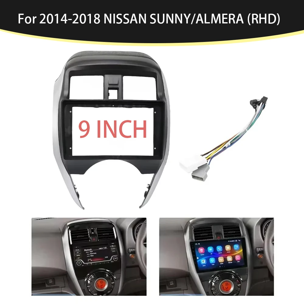 For 2014-2018 NISSAN SUNNY/ALMERA (9INCH, RHD)Car Radio Fascias Android GPS MP5 Stereo Player 2 Din Head Unit Panel Dash Frame
For 2014-2018 NISSAN SUNNY/ALMERA (9INCH, RHD)Car Radio Fascias Android GPS MP5 Stereo Player 2 Din Head Unit Panel Dash Frame