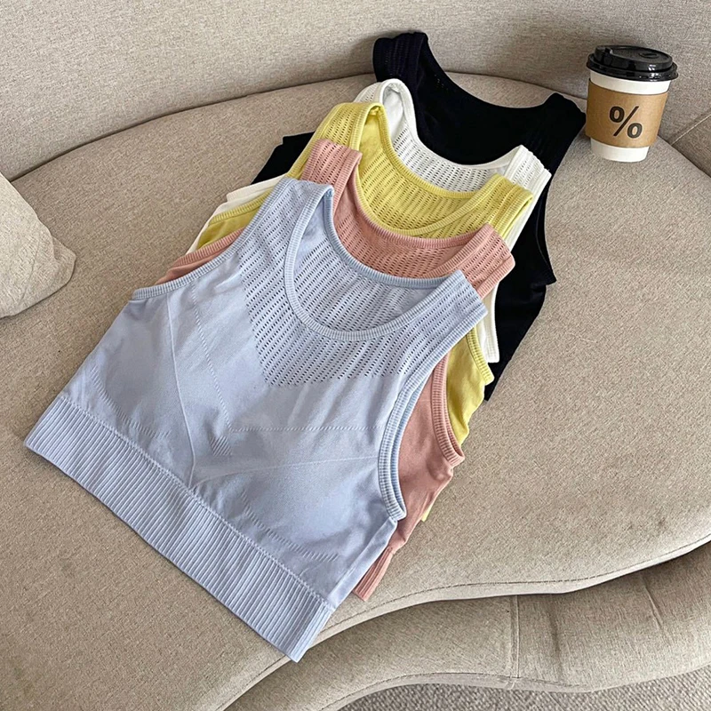 Women Summer Breathable Casual Vest Padded Slim Fit Tank Tops Female Fitness Sleeveless Camisole
Women Summer Breathable Casual Vest Padded Slim Fit Tank Tops Female Fitness Sleeveless Camisole