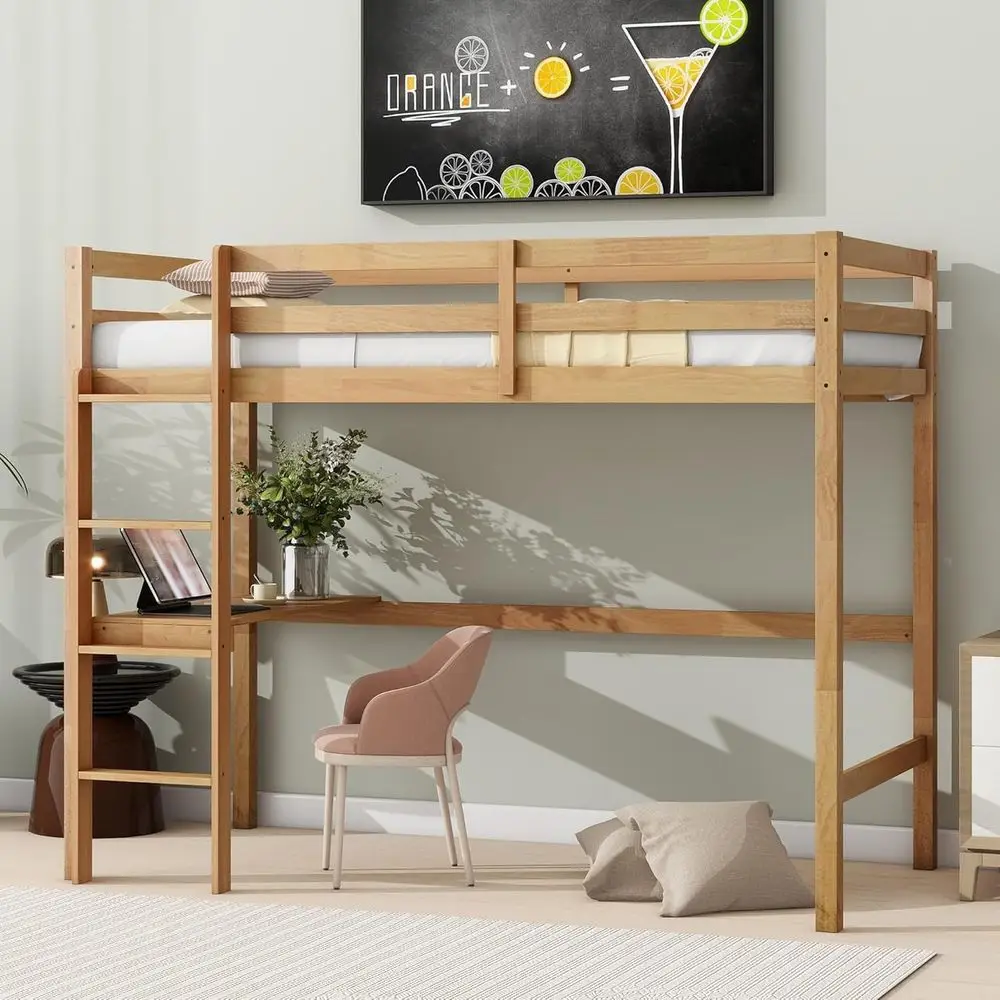 Harper & Bright Designs Twin Size Lot Bed with Desk, Wooden Kids Lot Bed Twin with Saety Guardrail and Ladder, No Box Spring Nee
Harper & Bright Designs Twin Size Lot Bed with Desk, Wooden Kids Lot Bed Twin with Saety Guardrail and Ladder, No Box Spring Nee