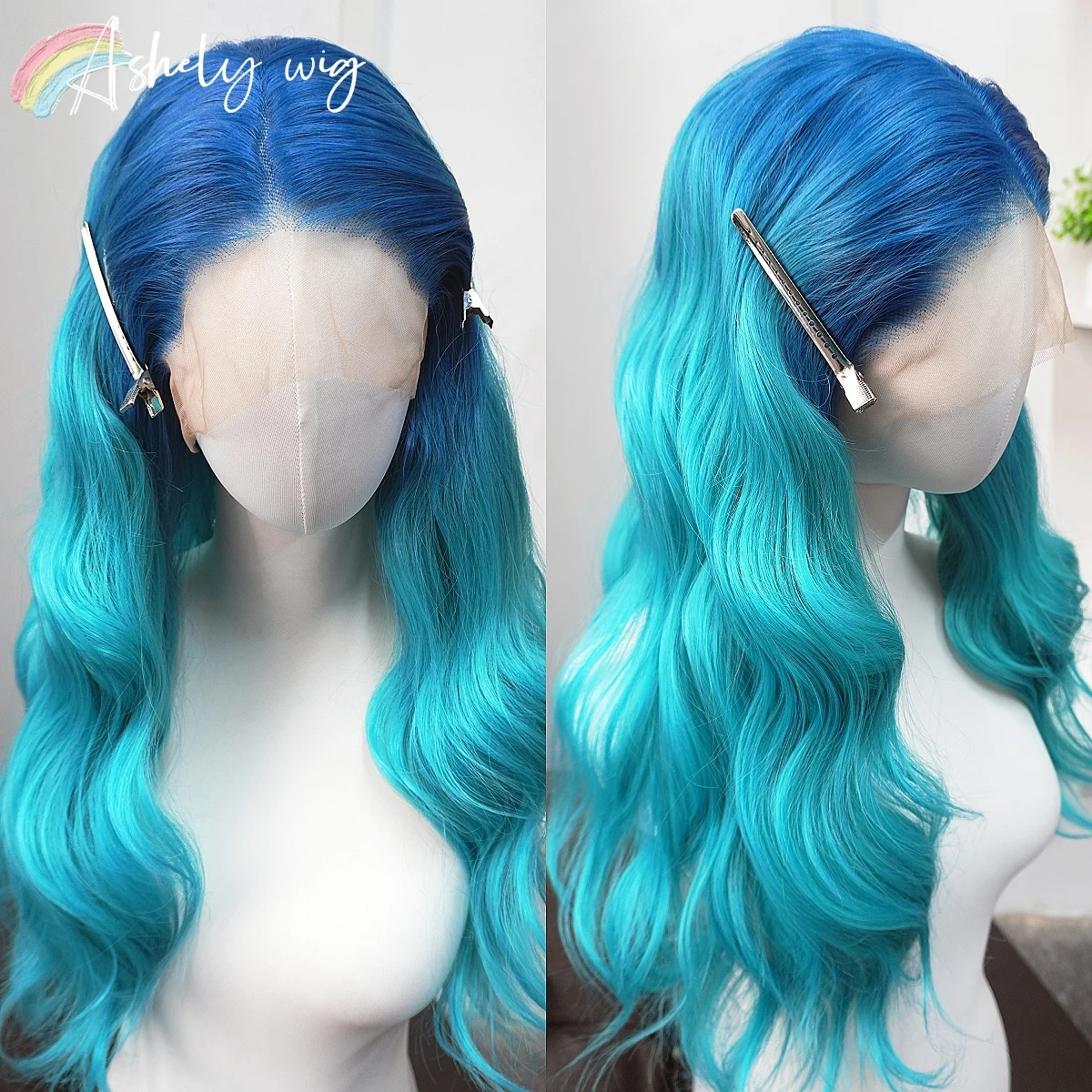 Mermaid Blue Wig for Women 26inch Long Water Wavy Wig 13x4 HD Lace Dreamy Green Blue Wave Cosplay Glueless Synthetic Lace Wigs
Mermaid Blue Wig for Women 26inch Long Water Wavy Wig 13x4 HD Lace Dreamy Green Blue Wave Cosplay Glueless Synthetic Lace Wigs