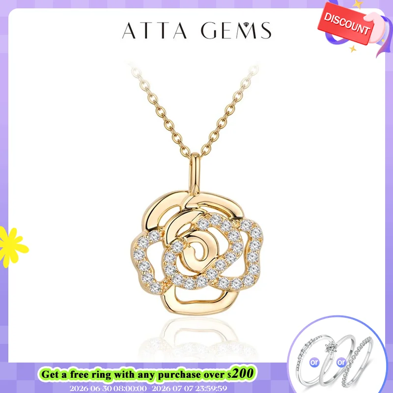 ATTAGEMS Real Moissanite Necklace Real 925 Sterling Silver Flower Pendant for Women Man Top Quality Wedding Bridal Fine Jewelry
ATTAGEMS Real Moissanite Necklace Real 925 Sterling Silver Flower Pendant for Women Man Top Quality Wedding Bridal Fine Jewelry