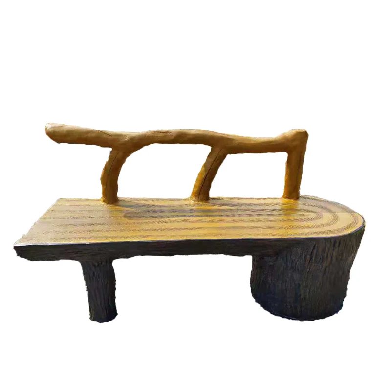 Cement imitation wood bench landscape community park chair 
Cement imitation wood bench landscape community park chair