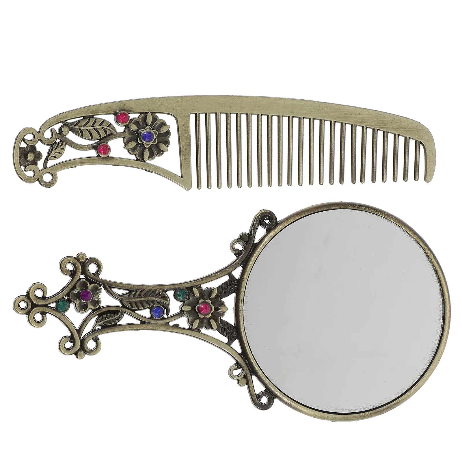 Retro Vanity Mirror Set Compact Lightweight Ergonomic H High Definition Perfect Makeup Travel Vintage Alloy H held Kit Women
Retro Vanity Mirror Set Compact Lightweight Ergonomic H High Definition Perfect Makeup Travel Vintage Alloy H held Kit Women