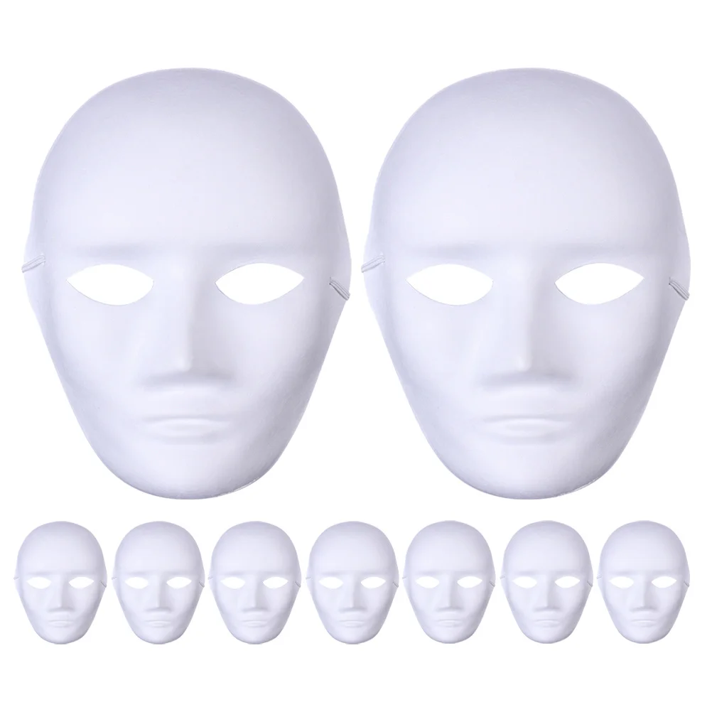 9 Pcs Paper Pulp Masks White Unpainted Craft Mask for Masquerade Cosplay Party Blank Mask For Cosplay Paintable
9 Pcs Paper Pulp Masks White Unpainted Craft Mask for Masquerade Cosplay Party Blank Mask For Cosplay Paintable