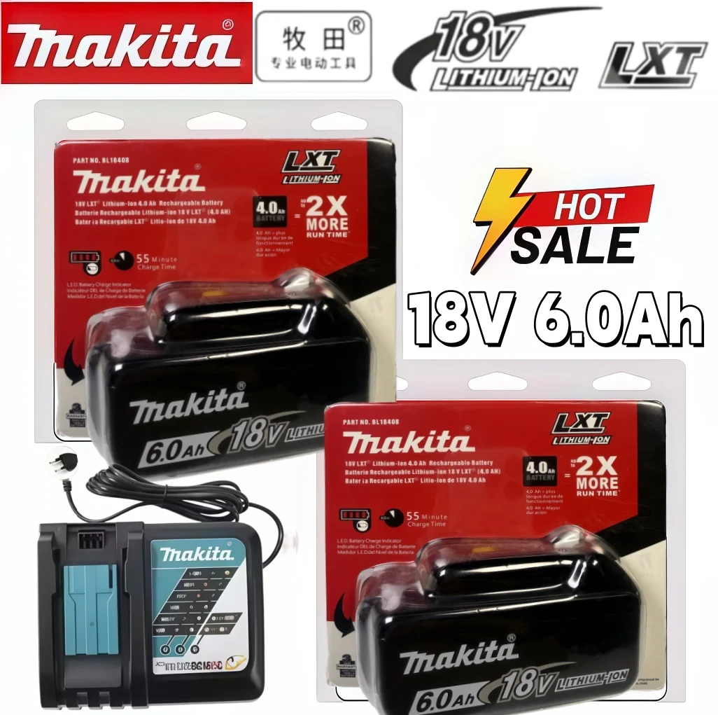 Original Performance 18V 6Ah Li-ion Battery, Plug and Play Use, Great Fit for BL1815B BL1840 BL1860 Electric Hand Tools
Original Performance 18V 6Ah Li-ion Battery, Plug and Play Use, Great Fit for BL1815B BL1840 BL1860 Electric Hand Tools