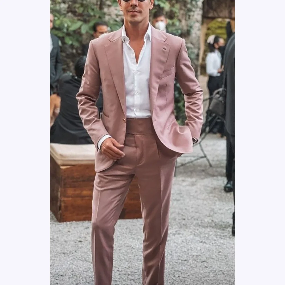 Мужские костюмы Slim Fit с шикарными лацканами на одной пуговице, повседневный мужской комплект для вечеринок, комплект из двух предметов, пиджак, брюки, модная повседневная мужская одежда
Мужские костюмы Slim Fit с шикарными лацканами на одной пуговице, повседневный мужской комплект для вечеринок, комплект из двух предметов, пиджак, брюки, модная повседневная мужская одежда