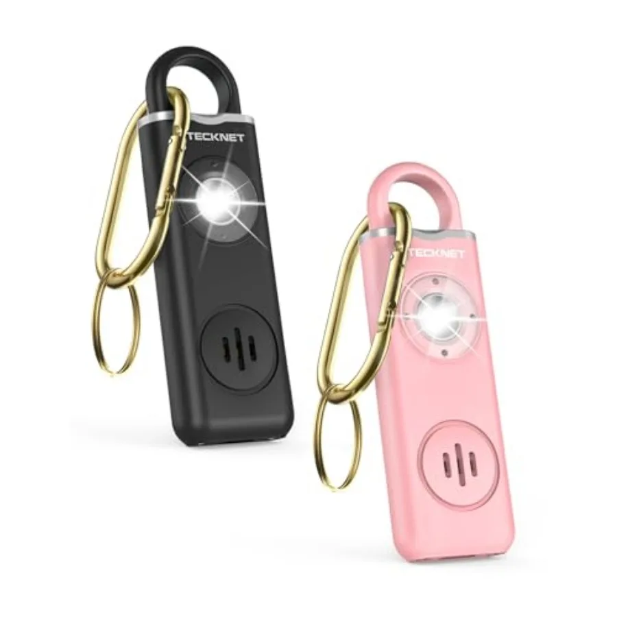 Rechargeable Personal Safety Alarm for Women, 2-Pack 130dB Personal Alarm with SOS Strobe Light, Low Battery Notice, Keychain A
Rechargeable Personal Safety Alarm for Women, 2-Pack 130dB Personal Alarm with SOS Strobe Light, Low Battery Notice, Keychain A