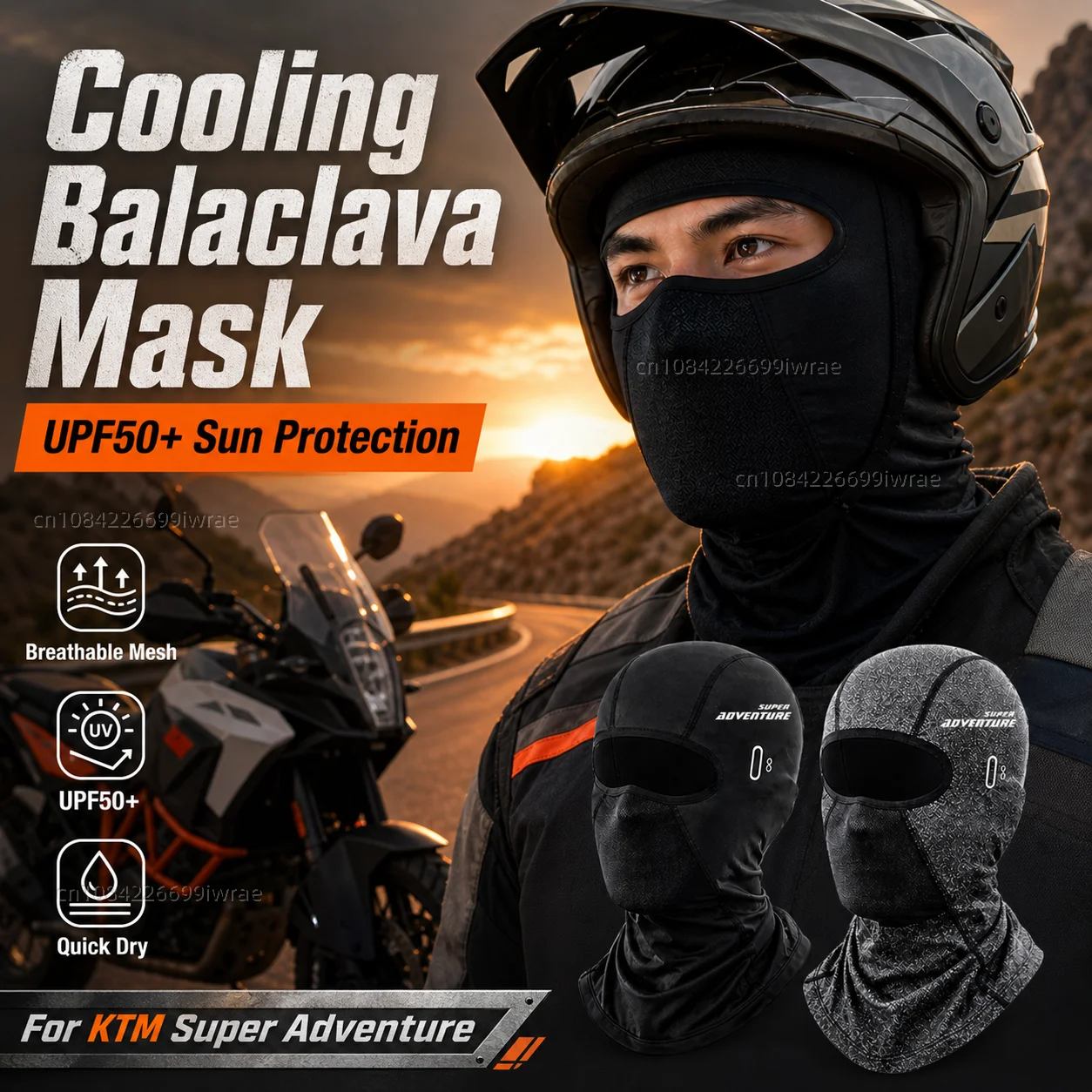 Cooling Motorcycle Balaclava Mask UPF50+ UV Protection Breathable Face Cover Summer For KTM RC Duke 390 200 790 890 690 250
Cooling Motorcycle Balaclava Mask UPF50+ UV Protection Breathable Face Cover Summer For KTM RC Duke 390 200 790 890 690 250