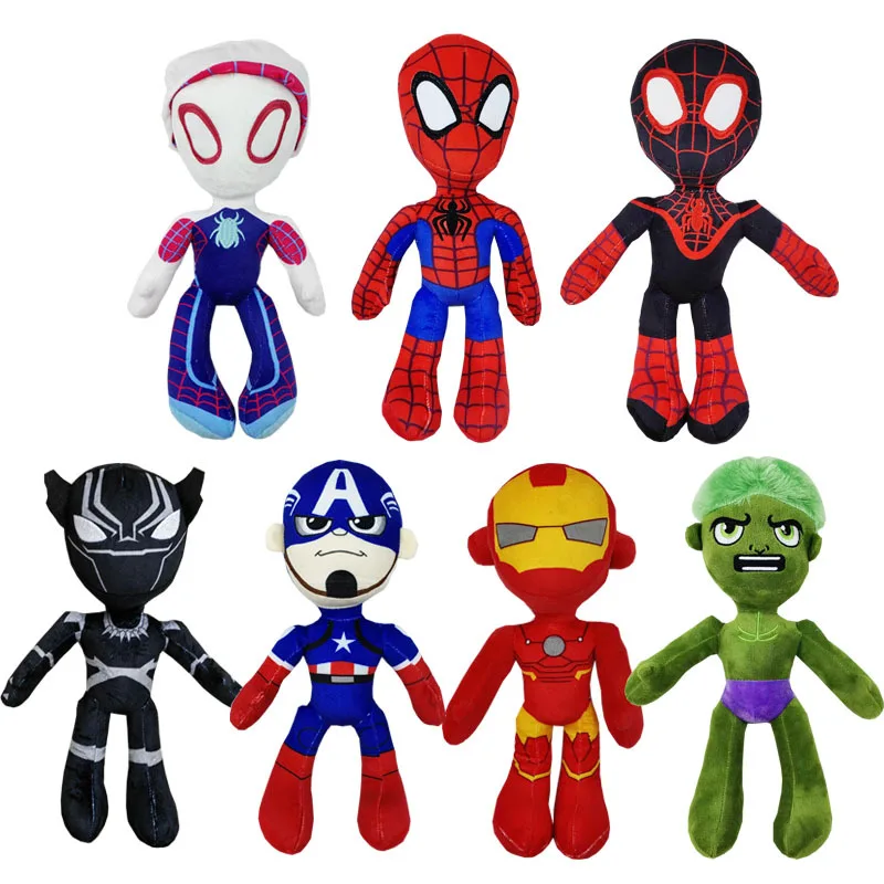 25-30cm Supered heroed Plush Toys Avengers Spiderman Iron Man Captain America Soft Stuffed Hulk Doll Birthday Christmas Gift
25-30cm Supered heroed Plush Toys Avengers Spiderman Iron Man Captain America Soft Stuffed Hulk Doll Birthday Christmas Gift