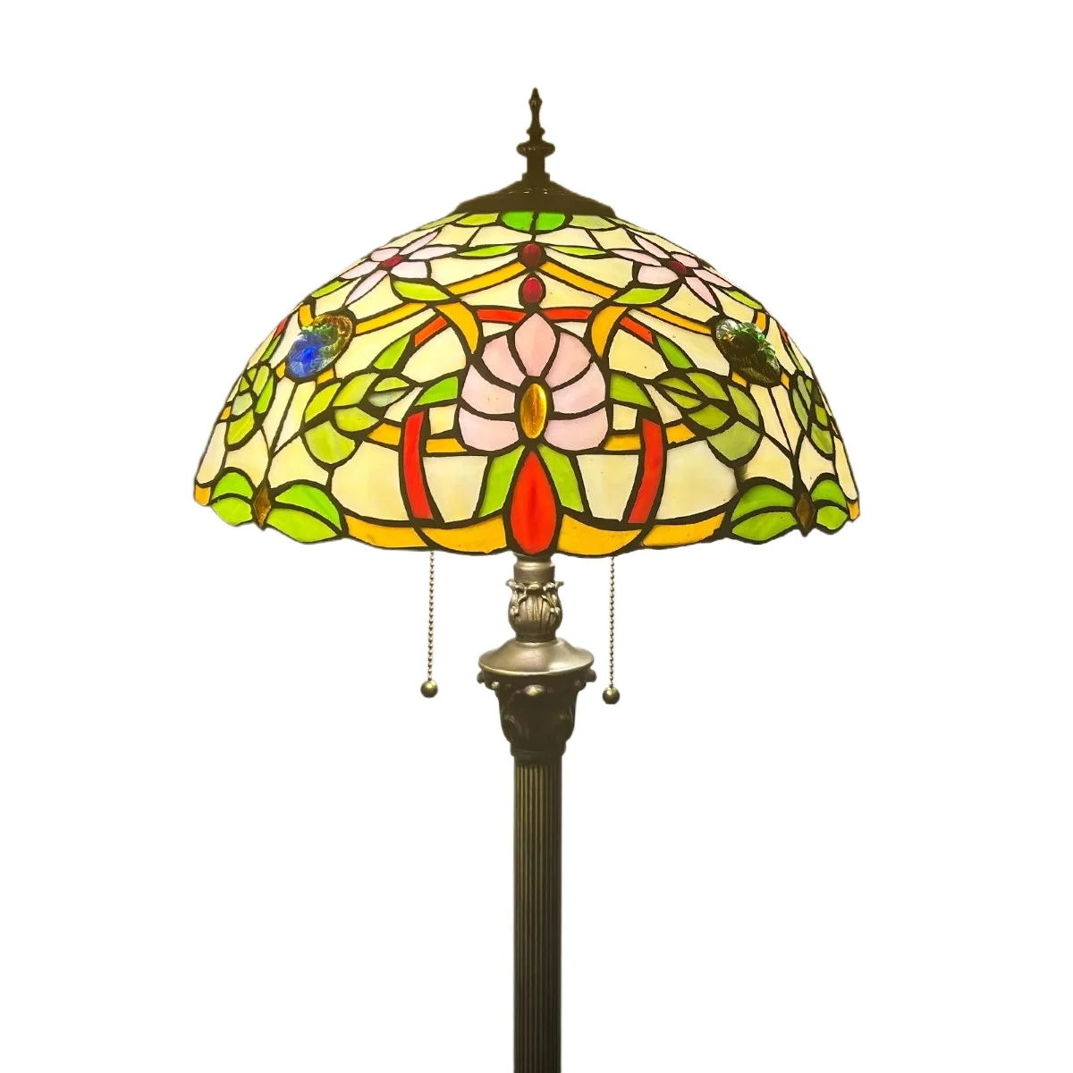16inch 40cm Vintage European Tiffany Stained Glass Grape Rose Lampshade Lights Floor Lamp Work Living Room Lighting Decoration
16inch 40cm Vintage European Tiffany Stained Glass Grape Rose Lampshade Lights Floor Lamp Work Living Room Lighting Decoration