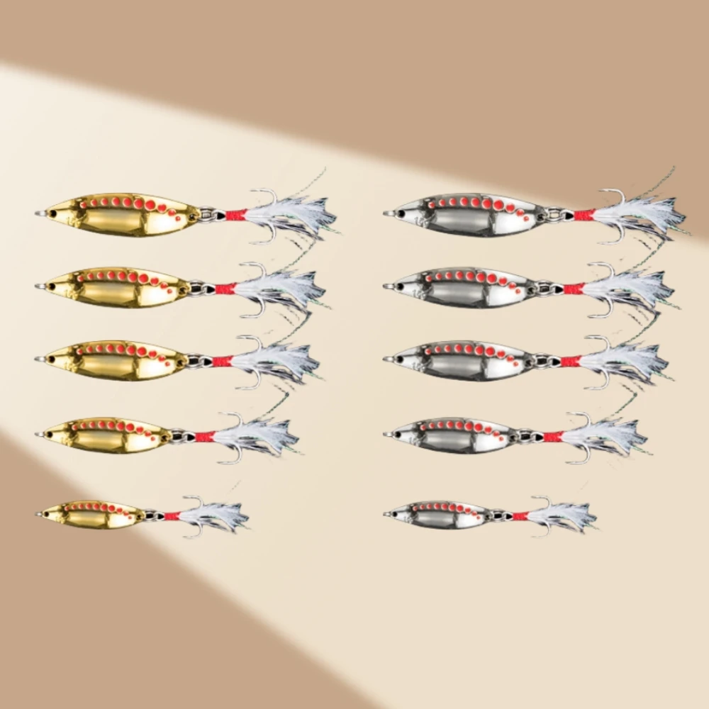 5PCS Red Dot Leech Lure Jig Flashy Blade Long-distance Casting Metal Bass Jig Fishing Bait Iron Plate Imitation Baits Hard Lures
5PCS Red Dot Leech Lure Jig Flashy Blade Long-distance Casting Metal Bass Jig Fishing Bait Iron Plate Imitation Baits Hard Lures