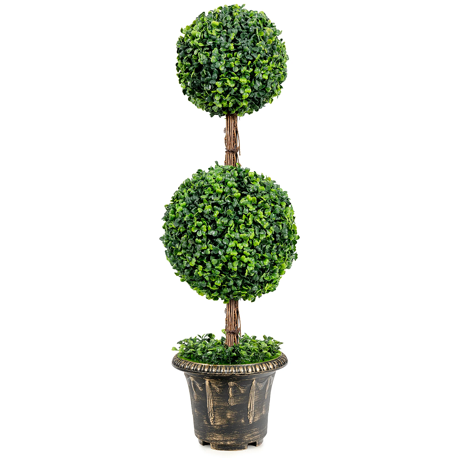 36" Artificial Topiary Double Ball Tree Indoor Outdoor UV Resistant
36" Artificial Topiary Double Ball Tree Indoor Outdoor UV Resistant
