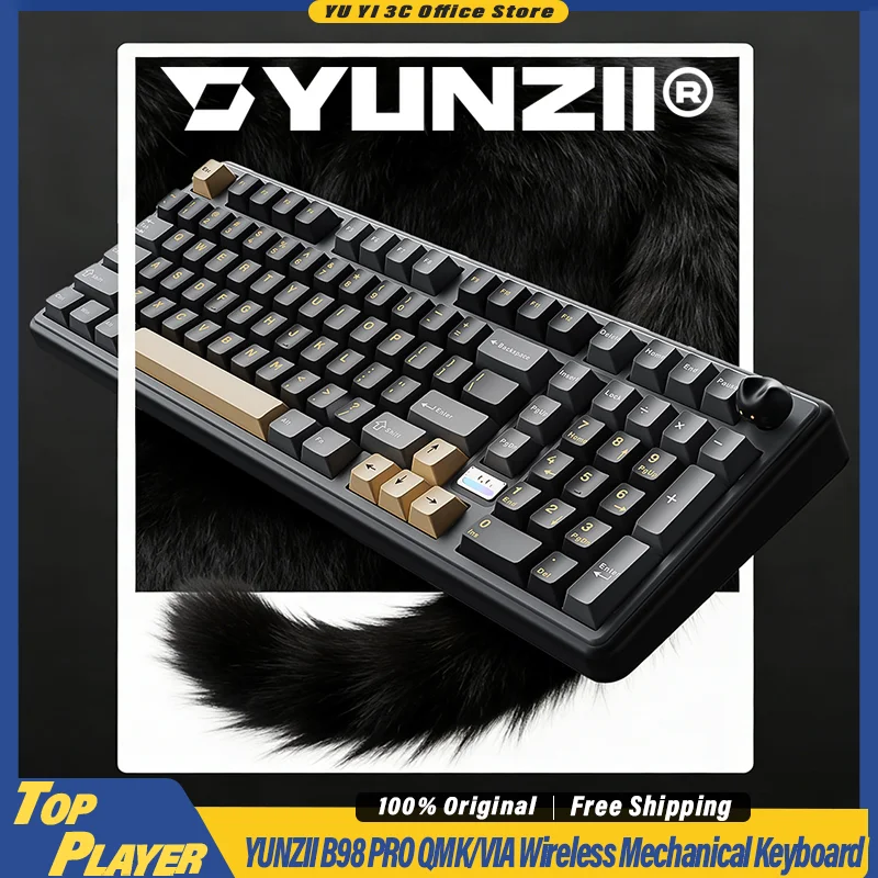 Keyverse B98 Pro Tri Mode Wireless Mechanical Keyboard With Kitty Knob Qmk Via Low Latency 8000Mah For Mac Office Gaming
Keyverse B98 Pro Tri Mode Wireless Mechanical Keyboard With Kitty Knob Qmk Via Low Latency 8000Mah For Mac Office Gaming