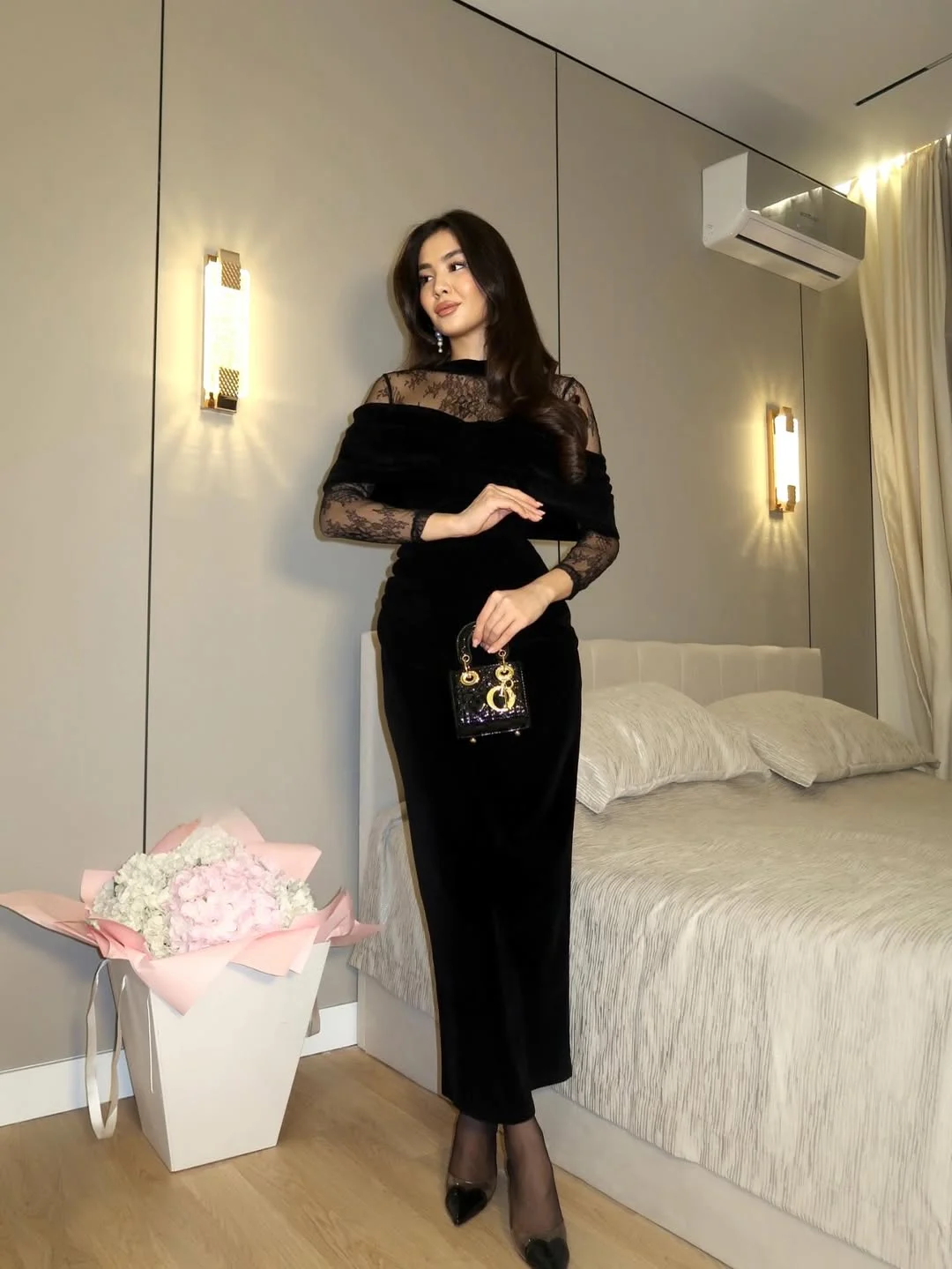 Arabian Night Luxurious Lace Chiffon Women's Evening Ankle -Length Party Dresses Black Prom Gowns abendkleider hochzeit
Arabian Night Luxurious Lace Chiffon Women's Evening Ankle -Length Party Dresses Black Prom Gowns abendkleider hochzeit