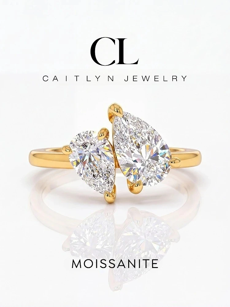 Luxury 2CT Moissanite Diamond Sparkling Water Drop Rings For Women 925 Sterling Silver Gift Wedding Engagement Fine Jewelry
Luxury 2CT Moissanite Diamond Sparkling Water Drop Rings For Women 925 Sterling Silver Gift Wedding Engagement Fine Jewelry