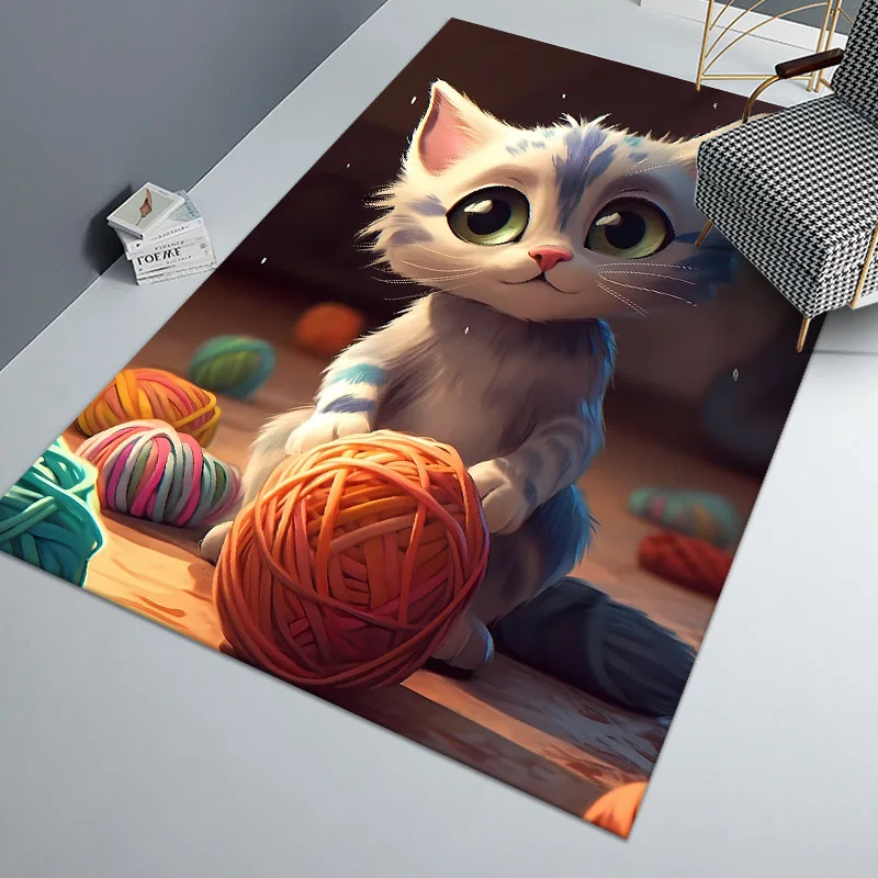 Cute Cat Puppy Anti-Slip Home Bathroom Corridor Carpet Bedroom Children's Bedside Decor Floor Rug Living Room Mat Doormat
Cute Cat Puppy Anti-Slip Home Bathroom Corridor Carpet Bedroom Children's Bedside Decor Floor Rug Living Room Mat Doormat