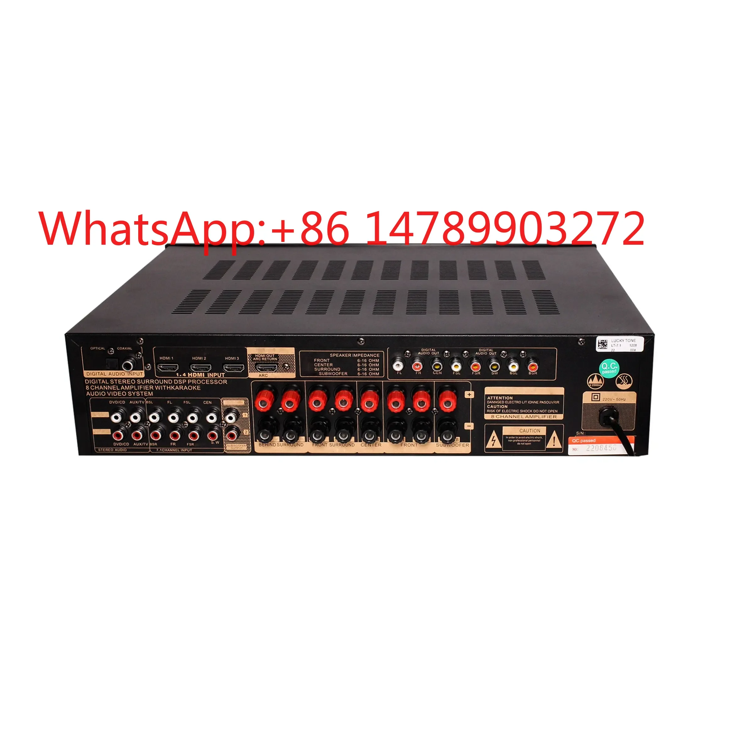 Digital 7.1 Amplifier Microcomputer Menu Control Home Theater Audiophile Audio System
Digital 7.1 Amplifier Microcomputer Menu Control Home Theater Audiophile Audio System