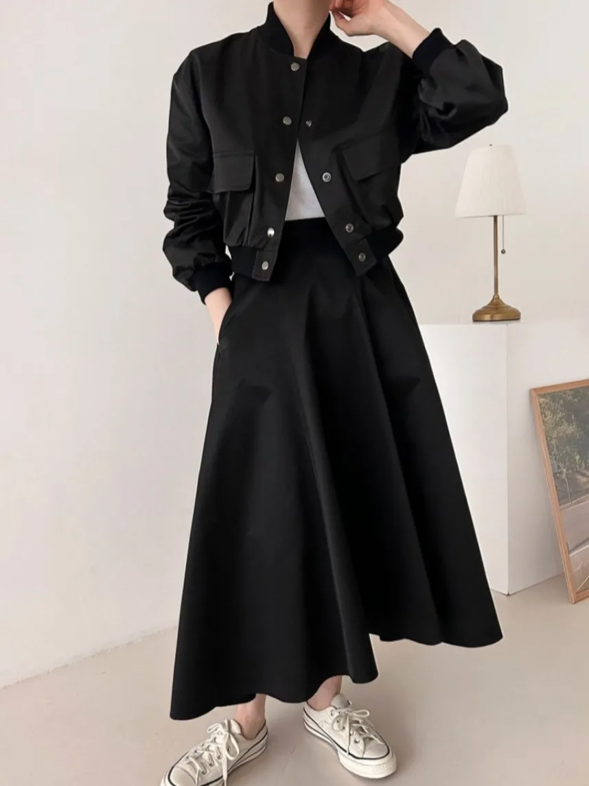 Early Autumn 2025 Chic Retro Personalized Workwear Jaet High Waist Maxi Skirt f-length Skirt Chinese Production Regular ...
Early Autumn 2025 Chic Retro Personalized Workwear Jaet High Waist Maxi Skirt f-length Skirt Chinese Production Regular ...