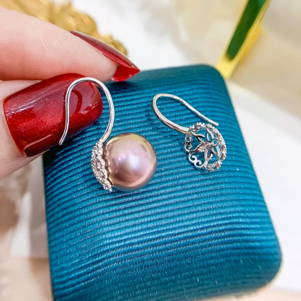 8 шт., аксессуары для жемчуга «сделай сам», серебро 925 пробы, пустой держатель для сережек, кружевной консилер, жемчужный держатель для сережек, с круглыми бусинами 10-12 мм 
8 шт., аксессуары для жемчуга «сделай сам», серебро 925 пробы, пустой держатель для сережек, кружевной консилер, жемчужный держатель для сережек, с круглыми бусинами 10-12 мм