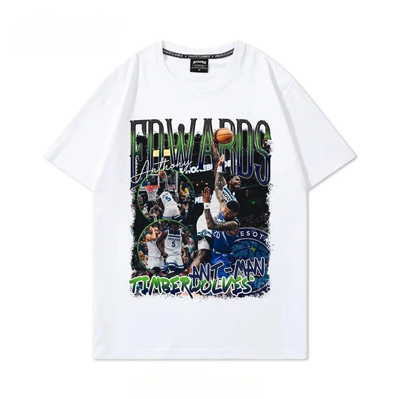 Famous Basketball Player " Edwards" Dunk Print Cotton T-shirt Men Graphics T-shirt Tops Oversize Short Sleeve High Quality
Famous Basketball Player " Edwards" Dunk Print Cotton T-shirt Men Graphics T-shirt Tops Oversize Short Sleeve High Quality