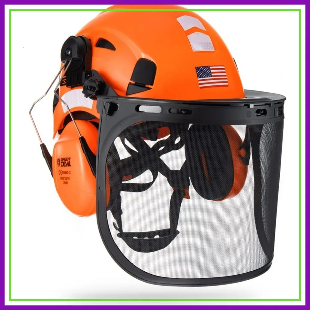 Forestry Safety Helmet Chainsaw Helmet with Mesh Face Shield and Ear Muffs 3 in 1 Hard Hat
Forestry Safety Helmet Chainsaw Helmet with Mesh Face Shield and Ear Muffs 3 in 1 Hard Hat
