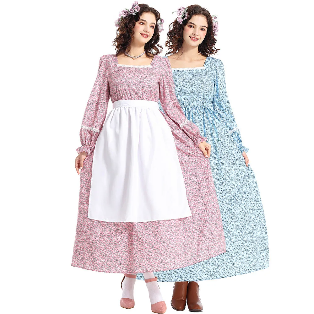 Pioneer Prairie Pink Floral Square Neck Dress Booth Props 3pcs Set Headwear Apron Holiday Celebration
Pioneer Prairie Pink Floral Square Neck Dress Booth Props 3pcs Set Headwear Apron Holiday Celebration