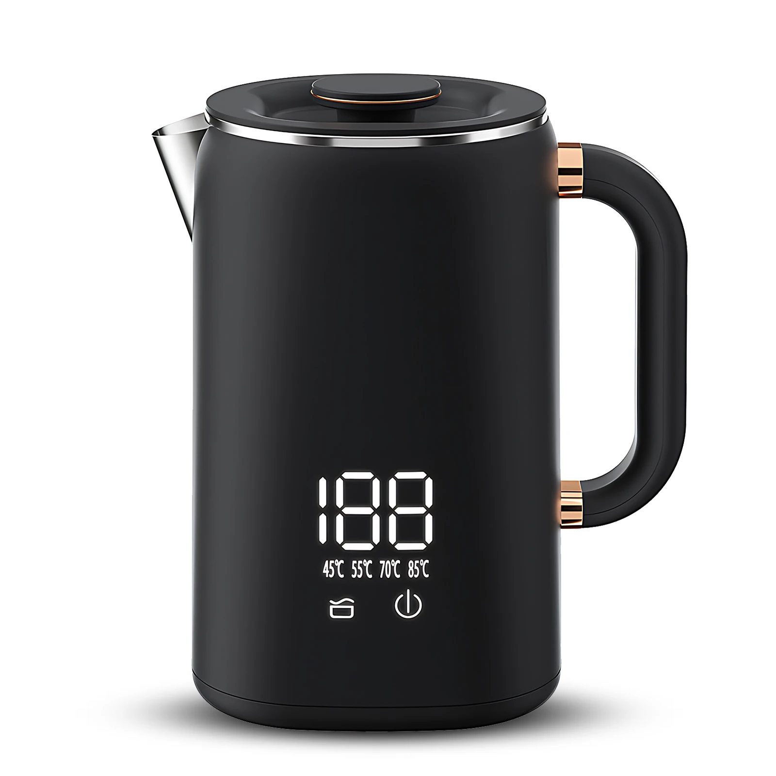 Electric Kettle 1.7L Large Capacity 1500W 5 Level Digital Display Insulated Water Boiler Kettle Intelligent Constant Temperature
Electric Kettle 1.7L Large Capacity 1500W 5 Level Digital Display Insulated Water Boiler Kettle Intelligent Constant Temperature
