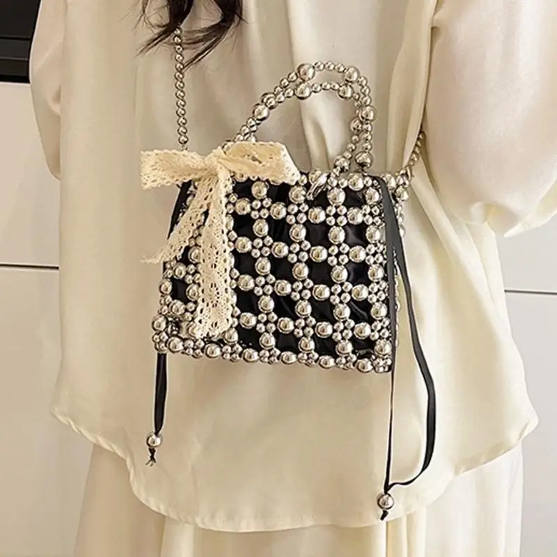 X90D Elegant Crossbody Purse With Colorful Bead Embellishments Roomy PVC Bag Shoulder Handbag For Everyday Essential
X90D Elegant Crossbody Purse With Colorful Bead Embellishments Roomy PVC Bag Shoulder Handbag For Everyday Essential