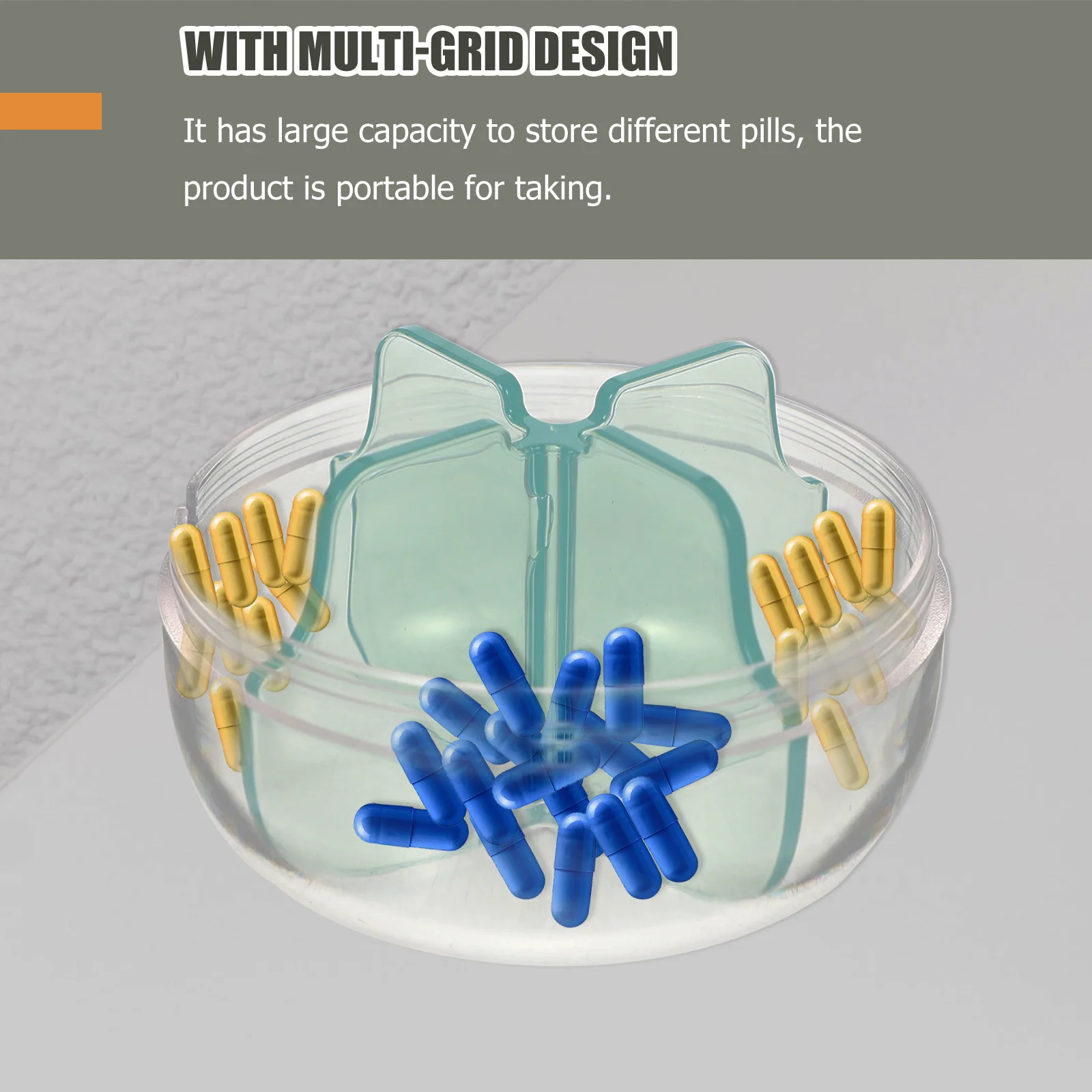 Compact Pill Dispenser with Multi-Grid Layout Secure Sealing Lid Portable Medicine Case for Daily Use Outdoor Travel Storage
Compact Pill Dispenser with Multi-Grid Layout Secure Sealing Lid Portable Medicine Case for Daily Use Outdoor Travel Storage