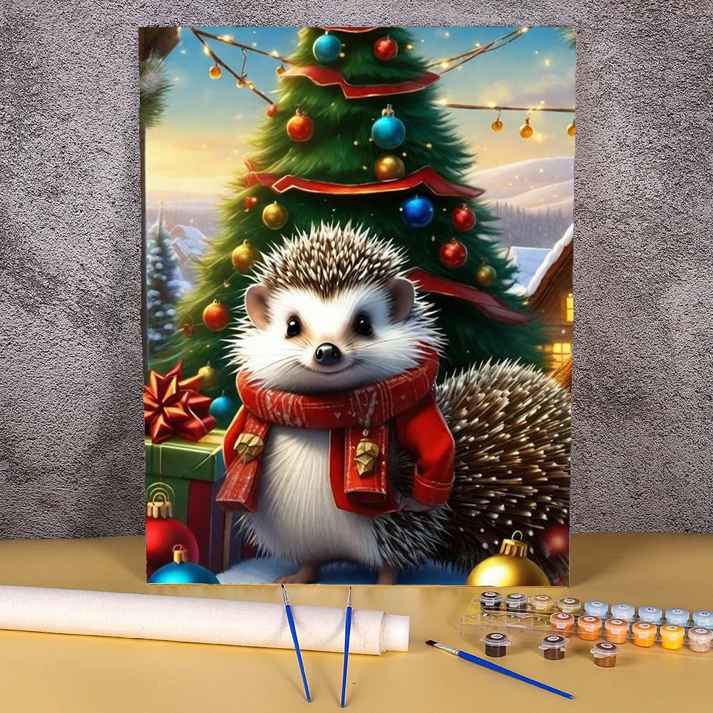 Paint By Numbers Christmas Hedgehog Picture Frameless Handmade Wall Art Painting Oil Drawing On Canvas Handwork Original Gifts
Paint By Numbers Christmas Hedgehog Picture Frameless Handmade Wall Art Painting Oil Drawing On Canvas Handwork Original Gifts