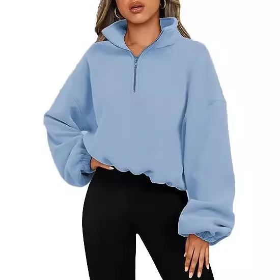 Fleece Thickened Semi-zipper Warm Sports Sweater Female Slim Fitness Autumn And Winter Yoga Sweater
Fleece Thickened Semi-zipper Warm Sports Sweater Female Slim Fitness Autumn And Winter Yoga Sweater
