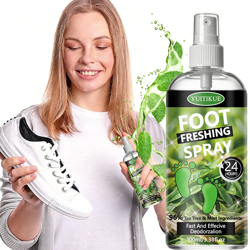 YUITIKUE Tea Tree Foot Freshing Spray, 100ml 24H Deodorant Spray for Foot Odor Control
YUITIKUE Tea Tree Foot Freshing Spray, 100ml 24H Deodorant Spray for Foot Odor Control