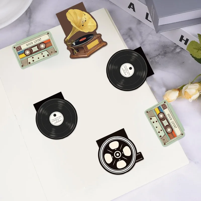 4 шт., винтажные магнитные закладки для музыкальных дисков-ретро медиа-маркеры для страниц, зажим для любителей книг, учителей, студентов
4 шт., винтажные магнитные закладки для музыкальных дисков-ретро медиа-маркеры для страниц, зажим для любителей книг, учителей, студентов