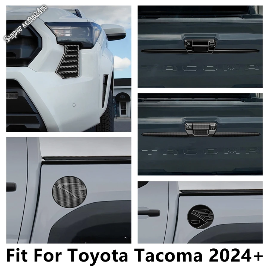 Rear Tail Gate Door Strip / Front Head Light Lamp Air Grille / Fuel Tank Cap Cover Trim Accessories For Toyota Tacoma 2024 2025
Rear Tail Gate Door Strip / Front Head Light Lamp Air Grille / Fuel Tank Cap Cover Trim Accessories For Toyota Tacoma 2024 2025