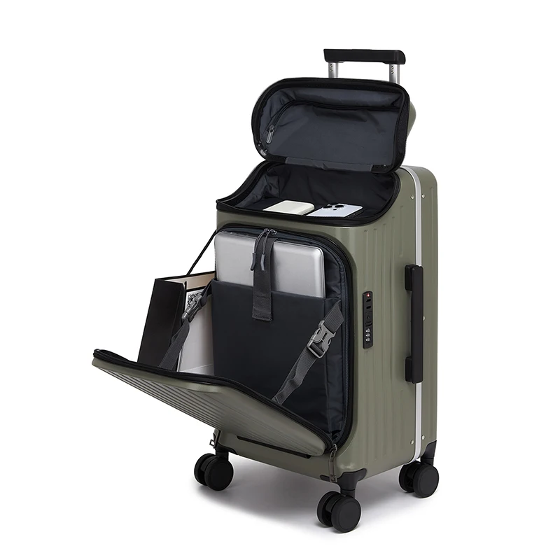 20 Inch Multifunctional Front opening PC Luggage Travel Suitcase Laptop Boarding Box Trolley Case Password Box Carry on Luggage
20 Inch Multifunctional Front opening PC Luggage Travel Suitcase Laptop Boarding Box Trolley Case Password Box Carry on Luggage